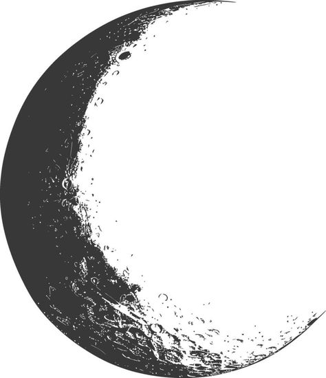 AI generated Silhouette Crescent Moon black color only Moon Symbol Aesthetic, Crescent Moon Tattoo Black, Waning Crescent Moon Drawing, Moon Graphic Design, Black Crescent Moon, Crescent Moon Illustration, Horror Graphic Design, Crescent Moon Logo, Full Moon Png Image