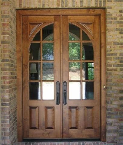 French Country Doors, French Entry Doors, Brown Front Doors, Unique Front Doors, Front Door Hardware, Rustic Front Door, Wood Entry Doors, Double Front Doors, Wooden Front Doors