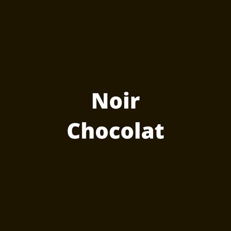 Couleur 🎨 : Noir - Chocolat Quick Saves, Black