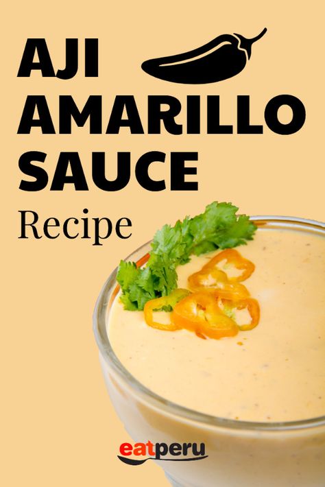 Aji Amarillo Sauce Recipe | How to make this iconic Peruvian Sauce.This unique pepper with a spicy but fruity flavour, is the most popular pepper in Peru, and used in popular recipes. Learn how to make Aji Amarillo Sauce.#ajiAmarillo #PeruvianFood #PeruvianSauce #PepperSauce #HotSauceRecipe Aji Amarillo Sauce Peruvian Chicken, Viva Chicken Sauce Recipes, Peruvian Sauces Recipes, Viva Chicken, Peruvian Sauce, Aji Amarillo Sauce, Aji Amarillo Paste, Peruvian Christmas, Peruvian Chicken