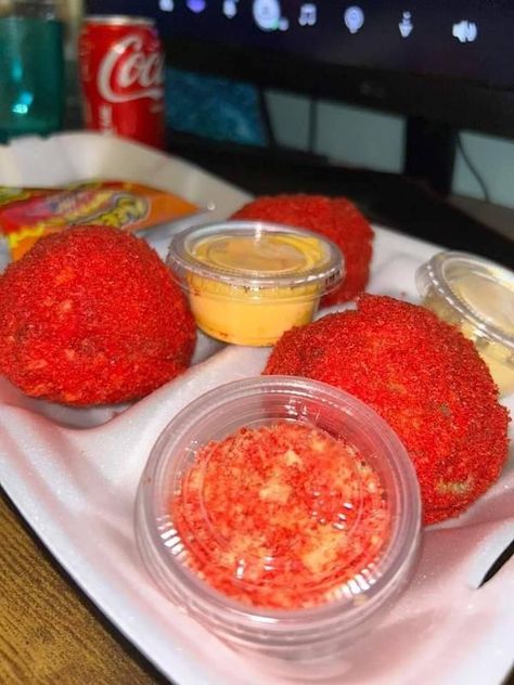 Hot Cheetos Corn, Boudin Balls Recipe, Boudin Sausage, Boudin Balls, Hot Cheetos, Game Snacks, Balls Recipe, Fun Family, The Recipe