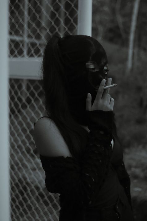 Thief mask, Black and white, Smokey
@Kish Reston Thief Aesthetic Girl, Shiesty Mask Aesthetic, Thief Mask, Thief Aesthetic, Masked Girl, Mask Aesthetic, Spy Party, Mask Girl, Aesthetic Girl