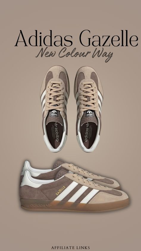 Shop Chaussure Gazelle Indoor - Marron … and other curated products on LTK, the easiest way to shop everything from your favorite creators. Dressing Outfits, Adidas Gazelle Outfit, Fall Sneakers, Indoor Shoes, Fresh Shoes, Adidas Outfit, Swag Shoes, Adidas Gazelle, Fall Shoes