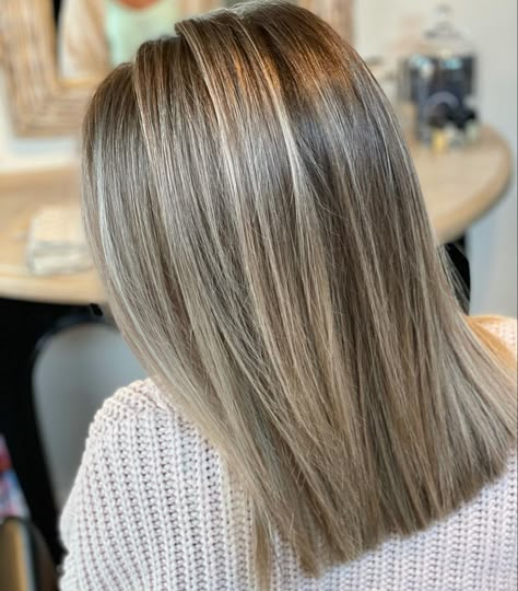 Balayage On Dark Hair Straight, Blond With Low Lights, Blonde Dimensional Balayage, Ashy Dirty Blonde Hair, Dark Hair Straight, Blonde Balayage On Dark Hair, Balayage On Dark Hair, Dimensional Balayage, Classy Hair