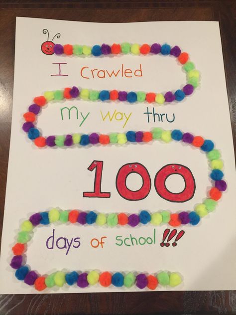 100 Day Of School Project For Kindergarten, 100 Days Crafts For Kids, 100 Day Of School Preschool Activities, 100th Day School Project, 100 Project Kindergarten, 100ty Day Of School Ideas, 100th Day Of School Crafts For Toddlers, 100 Days Of School Crafts Kindergarten, Kindergarten 100th Day Of School Project