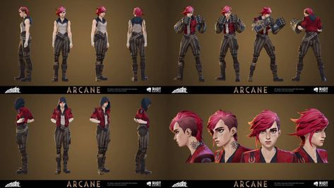 Arcane Vi Character Sheet by michaelxgamingph on DeviantArt Arcane Character, Vi Cosplay, Arcane Vi, Arcane League Of Legends, Vi Arcane, Drawing Examples, League Of Legends Characters, Model Sheet, Concept Art Character