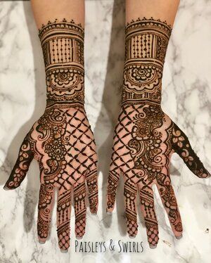 Bridal Mid Arm - elements of grids, dots , reverse negative and flowers Arm Henna, Hand Mehndi Designs, Henna Night, Bridal Mehendi, Hand Mehndi, Bridal Mehndi Designs, Henna Mehndi, Bridal Henna, Bridal Mehndi