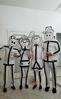 Decor Photobooth, Stick People, Creative Costumes, Fantasias Halloween, Theme Halloween, Family Halloween, Halloween Make, Diy Halloween Costumes, Fete Halloween