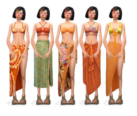 MEGA SULANI LOOKBOOK    CC Links Under Cut    *Early Access   Repeat Items and EA content not listed    [Hair][Glassses]    Row 1  1- [top][skirt]*[belt][necklace]  2- [top][skirt][necklace][bracelet]  3-[top][s… Sims 4 Cc Clothes Island Living, Sims 4 Cc Flowy Skirt, Polynesian Sims 4 Cc, Sims 4 Sulani Clothes, Sims 4 Halter Dress, Waist Chain Sims 4 Cc, Sims 4 Island Clothes, Sims 4 Waist Beads, Sulani Sims 4 Cc