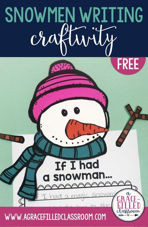 Snowman Writing Activity, Snowman Writing Activities, Snowman Activity, Snowman Writing, Snowman Ideas, Get To Know Your Students, Snowmen Activities, Writing Craftivity, Winter Writing