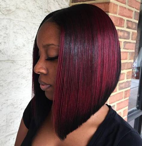 Black Hairstyles For Medium Hair African American Bobs Hairstyles, Black Bob Haircut, Red Bob Hair, Black Bob Hairstyles, American Hairstyles, Long Bob Haircuts, Layered Bob Hairstyles, Long Bob Hairstyles, Long Bob