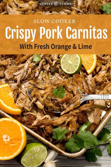 Carnitas Slow Cooker, Carnitas Crockpot, Vacation Meal Planning, Slow Cooker Carnitas, Pork Carnitas Recipe, Pork Carnitas Slow Cooker, Slow Cooker Recipes Pork, Healthy Mexican Recipes, Slow Cooked Pork