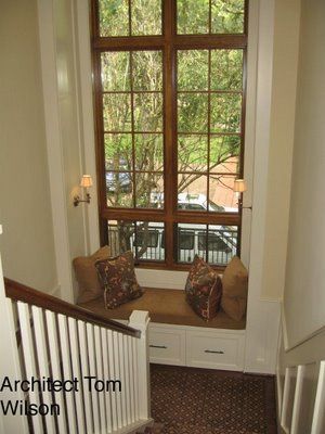 LOVE WHERE YOU LIVE: Favorite Window Seats like the natural wood finish with white trim Wood And White Trim, Wood Windows White Trim, Bay Window Seats, White Window Trim, Stained Windows, Entry Remodel, Stained Trim, Painted Trim, Trim Options