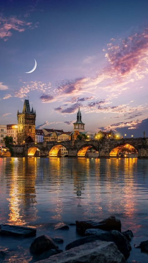 Prague City, Cities Of The World, Ipad Aesthetic, Graphic Design Ads, Fantasy Places, City Landscape, Beautiful Destinations, Prague, Beautiful World