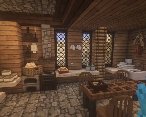 Mizunos 16 Craft cottage kitchen build #minecraft #aesthetic #cottage #cottagecore Vanilla Minecraft House, Minecraft Cottage Ideas, Houses Cottagecore, Cottagecore Minecraft House, Kitchen Minecraft, Minecraft House Interior, Vanilla Minecraft, Minecraft Kitchens, Cottage Minecraft