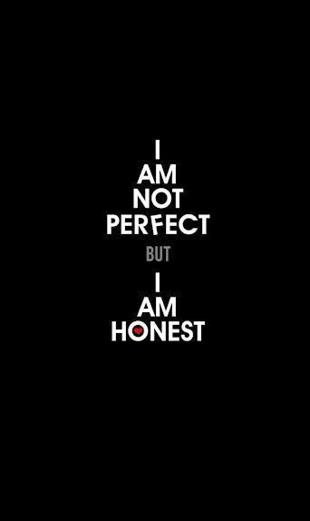 I Am Not Perfect, Not Perfect, The Words, Black Background, White, Black