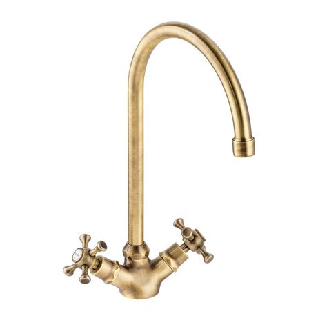 Abode Burford Kitchen Faucet | Wayfair.co.uk Ceramic Sinks, Diy Plumbing, Large Appliances, Kitchen Taps, Color Chrome, Metal Construction, Kitchen Faucet, Vintage Chic, Kitchen Sink