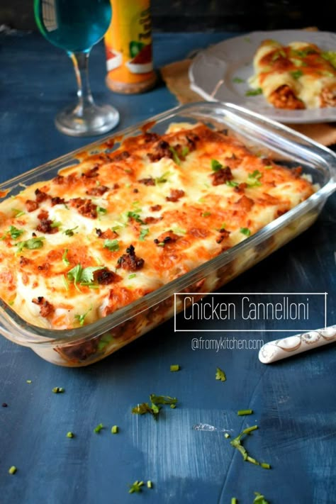 Chicken Caneloni Recipe, Canaloni Recipe, Chicken Cannelloni Recipes, Chicken Spinach Cannelloni, Beef Cannelloni Recipes Italian, Stuffed Cannelloni Pasta, Stuff Cannelloni, Cannoli Pasta Cannelloni Recipes, Beef Cannelloni Recipes