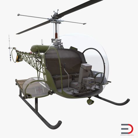 Bell H 13 Sioux United States Army Chopper Plane, Ultralight Helicopter, Mash 4077, Us Military Aircraft, Military Helicopter, 3ds Max Models, Real Model, Evening Sandals, United States Army