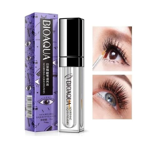 My long eyelashes secrect!!! Serum For Lashes, Eyelashes Growth, Make Eyelashes Longer, Long Thick Eyelashes, Longer Lashes, Grow Lashes, Eyelash Enhancer, How To Grow Eyelashes, Oil Free Makeup