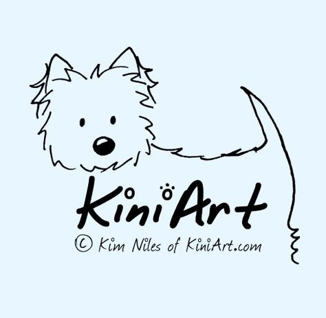 2011 KiniArt Westies Westie Cartoon, Publish A Book, Cute Dog Drawing, 강아지 그림, Westie Dogs, West Highland Terrier, White Terrier, Offset Printing, West Highland White Terrier