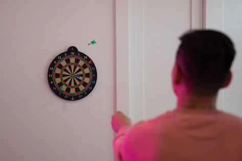 A Person Playing Darts · Free Stock Photo Mental Coach, Head Games, Training Schedule, Mental Training, Mental Strength, Deep Relaxation, Muscle Relaxer, Played Yourself, I Am Game