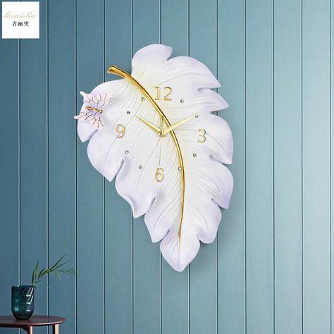 Smarter Shopping, Better Living! Aliexpress.com Home Decor Living Room Modern, Room Modern Bedroom, 3d Wall Clock, Wall Home Decor, Wall Clock Design, Feather Wall, Clock Art, Unique Wall Clocks, Clock Decor