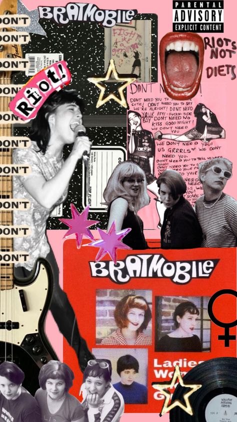 I <3 Bratmobile #bratmobile #riotgrrrls Feminist Punk, Kathleen Hanna, Selfie Wall, Patch Pants, Dont Need You, Magazine Collage, Riot Grrrl, Girl Gang, New Wall