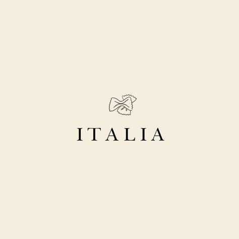 Pasta Logo Design, Italian Logo Design, Italian Branding, Pasta Logo, Italian Restaurant Design, Italian Symbols, Italian Icons, Italian Logo, Newspaper Logo