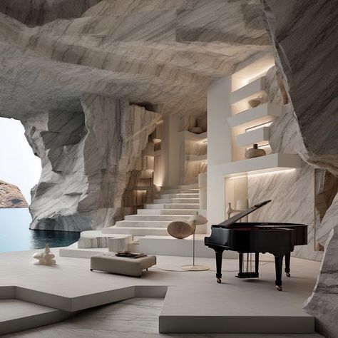 Bat cave Luxury Futuristic Home Interior, Tragic Hero, 6 Elements, Interior Elements, Greek Tragedy, Luxury Homes Dream Houses, Dream House Interior, Dream House Decor, Dream Home Design