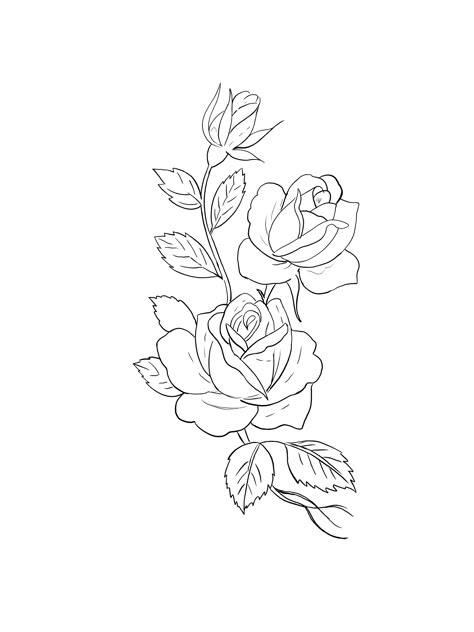 Flower Tattoos Rose, Rose Vine Tattoos, Flower Vine Tattoos, Rose Tat, Stencil Flower, Illusion Tattoos, Optical Illusion Tattoos, Vine Drawing, Tattoos Rose