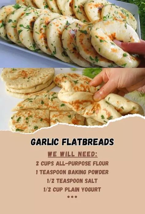 Ww Fluffy Garlic Flatbreads, Garlic Parmesan Bread Loaf, Naan Bread Dessert Recipes, Garlic Naan Bread Recipe Easy, Speciality Breads, Naan Bread Recipe Easy, Gozleme Recipe, Bread Business, Easy Naan Recipe