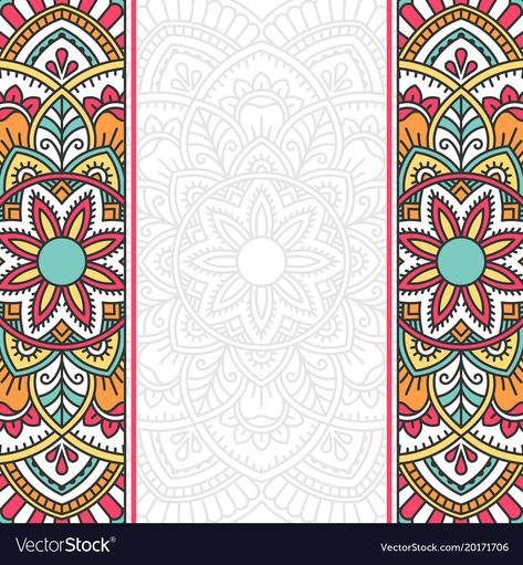 Mandala Border, Indian Wedding Invitation Cards, Mandala Vector, Indian Wedding Invitations, Decorative Elements, Wedding Invitation Cards, Invitation Card, Diwali, Invitation Cards