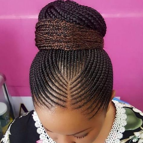 Latest Ghana Weaving Hairstyles, Bun Design, Bun Ideas, Ghana Braids Hairstyles, Cute Bob Hairstyles, Ghana Weaving, Senegalese Twist Hairstyles, Natural Hair Woman, Hairstyles Design