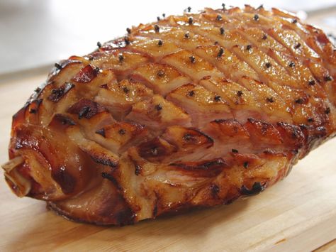 Glazed Baked Ham recipe from Ree Drummond via Food Network Glazed Baked Ham, Baked Ham Recipe, Easter Dinner Menus, Ree Drummond Recipes, Ham Glaze Recipe, Spicy Brown Mustard, Ham Recipe, Ham Glaze, Pioneer Woman Recipes