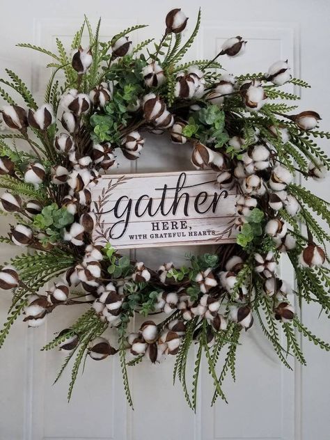 XL Everyday Farmhouse Wreath for Front Door, Cotton Boll Grapevine Wreath - Etsy Grapefine Wreath, Grapevine Wreath With Sign, Extra Large Grapevine Wreaths, Haning Grapevine Wreaths, Cotton Boll Wreath, 3” Grapevine Wreath Bulk, Wildflower Wreath, Cotton Boll, Cotton Wreath