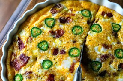 Jalapeño Popper Egg Bake | Tasty Kitchen: A Happy Recipe Community! Chili Pasta Bake, Tomato Tortellini, Chili Pasta, Crockpot Spaghetti, Enchilada Pasta, Enchilada Bake, Pastas Recipes, Egg Bake, Jalapeno Popper