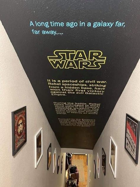 Star Wars Basement, Star Wars Room, Star Wars Jokes, Galactic Empire, Star Wars Pictures, Movie Room, Star Wars Memes, Long Time Ago, My Dream Home