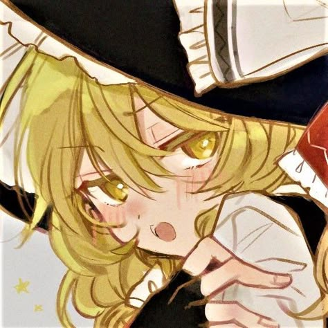 Touhou Pfp Icon, Marisa Touhou Icon, Marisa Touhou Pfp, Marisa Kirisame Pfp, Marisa Kirisame Icon, Touhou Icon, Touhou Marisa, Touhou Pfp, Touhou Fanart