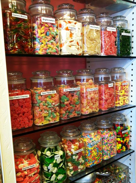 What candy are you craving? Candy Pantry Ideas, Candy Stash Ideas, Snack Cabinet Ideas, Miami 2000s, Snacks Organization, Candy Closet, Candy Stash, Candy Room, Autumn Core