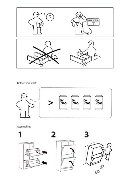 Materials: Any IKEA product with more than one part, beer.    Description: Let the image speak to itself. Ikea Manual, Math Logo, Ikea Instructions, Billy Ikea, Sketchbook Project, Famous Movie Quotes, Ikea Hackers, Digital Art Beginner, Instructional Design