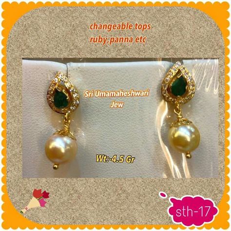 Small Buttas Ear Rings Gold, Light Weight Earrings Gold Indian, Latest Earrings Design Indian Gold, Green Stone Earrings Gold, Daily Wear Earrings Gold Indian, Daily Use Gold Earrings Indian, 2 Grams Gold Earrings Designs, Gold Earrings For Kids, Small Earrings Gold