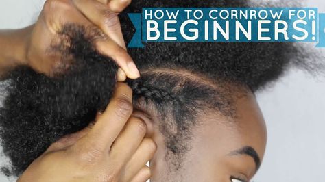 How to braid/cornrow FOR BEGINNERS! - https://blackhairinformation.com/video-gallery/how-to-braidcornrow-for-beginners/ Cornrow For Beginners, Short Haircuts Black Hair, Natural Hair Journey Tips, Hair Journey Tips, Hair For Beginners, Transition To Natural Hair, Braid Your Own Hair, Two Braid Hairstyles, Natural Hair Transitioning