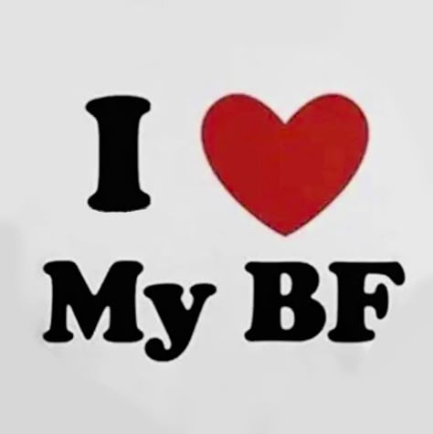 N Pfp, I Love My Bf, My Bf, Red Heart, I Love, Red, T Shirt, Black