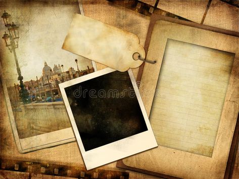 Old photo album. Vintage photoalbum with blank frames #Sponsored , #Ad, #PAID, #album, #frames, #blank, #photo Vintage Ppt Template, Old Photo Frames, Old Photo Frame, Vintage Overlay, Grunge Pics, Blank Frames, Ordo Realitas, Vintage Template, Vintage Photo Album