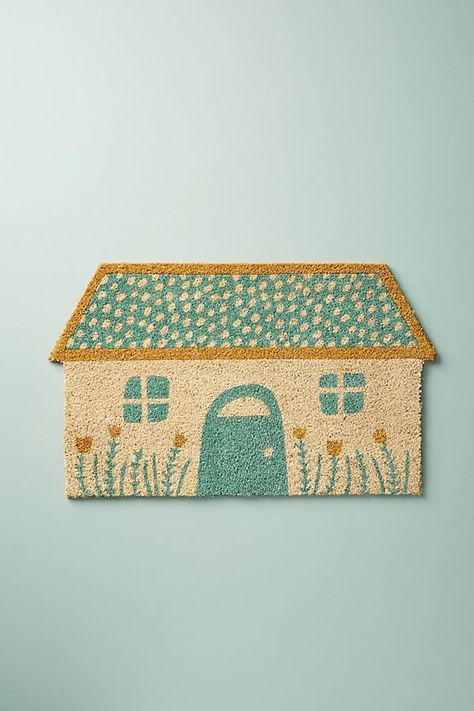 Glitter Room, Spring Doormats, House Of Turquoise, Jewelry Armoire, Welcome Mats, Punch Needle, A House, Apartment Decor, Door Mat