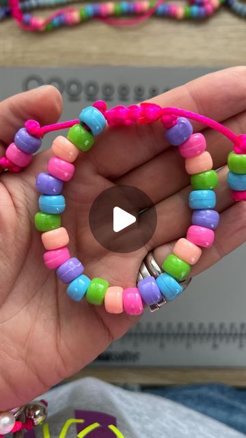 Bongo Beads on Instagram: "ON SALE 🔥

The Sweetie Beaded Bracelet 🍭

Remember the retro edible sweetie necklaces? Well this is where the inspiration came from...

Not only do they look good enough to eat, but now you can add a Smiley to it too! 🙂

Made with high quality acrylic pony beads and (if you choose to add one) a hard clay Smiley bead 💘

Each bracelet is handmade by me (Mel) and finished with a decretive macrame sliding knot, making the bracelet adjustable to your wrist 🪢

Wear the Sweetie bracelet alone or stack it up and layer with your favourite jewellery 📿✨🌈

Wearing bright, colourful jewels brings me joy and I hope it’ll bring you joy too 😘

Available with a choice of Silver, Gold or Pink cord! 🩶🧡🩷

Buy yours in the SALE today at bongobeads.co.uk 🛍️

Matching neckl Pony Bead Bracelets, Pony Bead Crafts, Wrist Wear, Sliding Knot, Bead Bracelets, Pony Beads, Good Enough, Bead Crafts, Beaded Bracelet