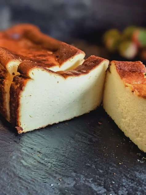 Super Easy And Creamy Basque Burnt Cheesecake Recipe | Mrs5cookbook Spanish Cheesecake Recipe, Burnt Basque Cheesecake Recipe, Basque Cheesecake Recipe, Burnt Basque Cheesecake, Basque Burnt Cheesecake, American Cheesecake, Burnt Cheesecake, Basque Cheesecake, Easy Cheesecake