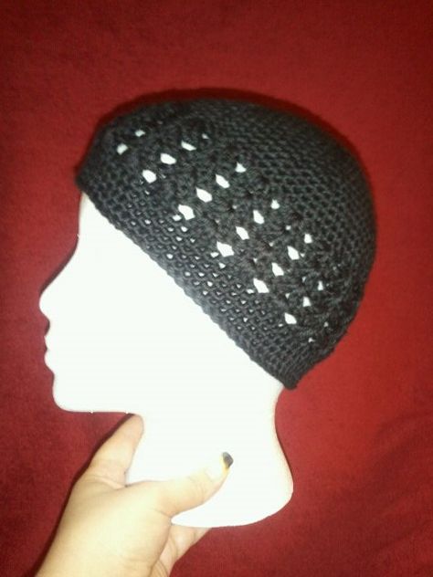 Free KUFI or Chemo Hat Pattern for the brave fighters in our lives! « The Yarn Box The Yarn Box Solid Color Crochet, Chemo Caps Pattern, Crochet Mens, Crochet Mens Hat, Beanie Men, Kufi Hat, Crochet Men, Crochet Skull, Hat Patterns Free