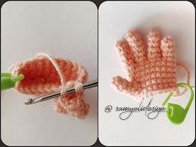 Samyelinin Örgüleri: Hand Pattern With Fingers (Free Pattern and video) Crochet Hand Pattern, Hand Pattern, Crochet Toys Free Patterns, Finger Crochet, Crochet Doll Tutorial, Crochet Toys Free, Baby Doll Pattern, Crochet Amigurumi Free, Magic Ring